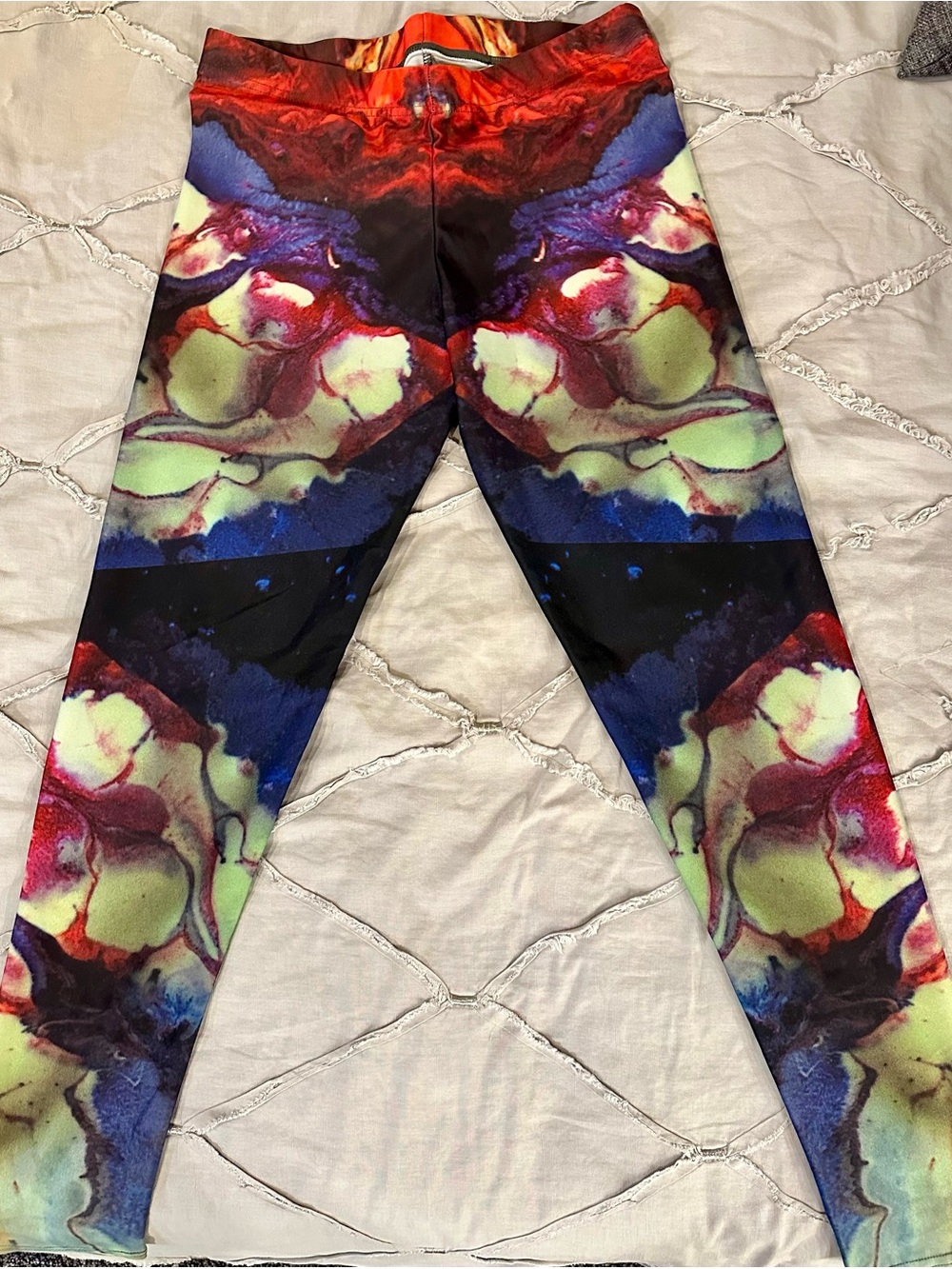 Multicolor Abstract Print Women's Leggings